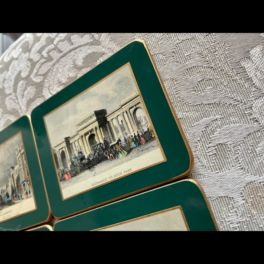 6 Vintage British Coaster Set *FAIR* - Picture 2 of 8